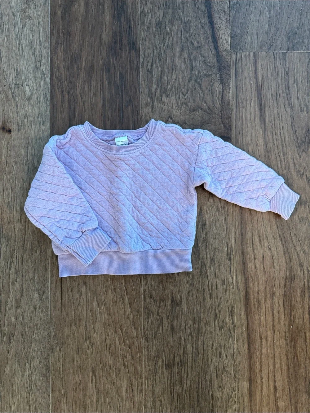 Carters Quilted Crewneck Sweatshirt - Lavender- 18m